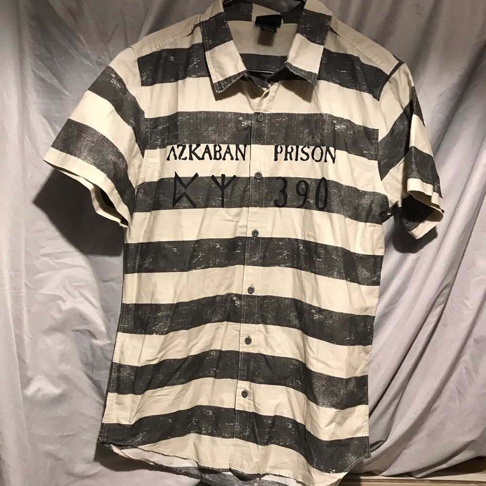 Hot topic Azkaban Harry Potter button down shirt